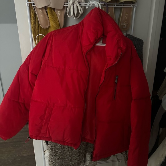 Charlotte Russe Red Puffer Jacket - Picture 1 of 1